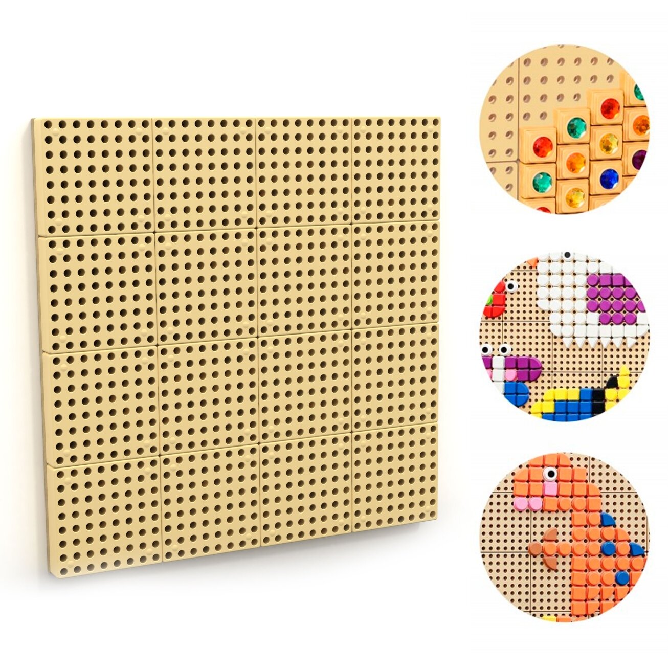 MASTERKIDZ Sieninis skydelis Mokomoji kūrybinė STEM lenta + montavimo skydelis 80 x 80 (cm) MASTERKIDZ Sieninis skydelis Mokomoji kūrybinė STEM lenta + montavimo skydelis 80 x 80 (cm)