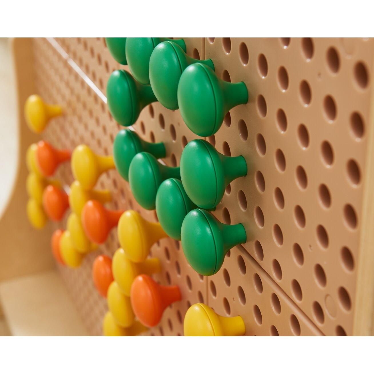 MASTERKIDZ Spalvoti Jumbo kaištukai STEM lentelei 64 vnt. – 8 spalvos 3