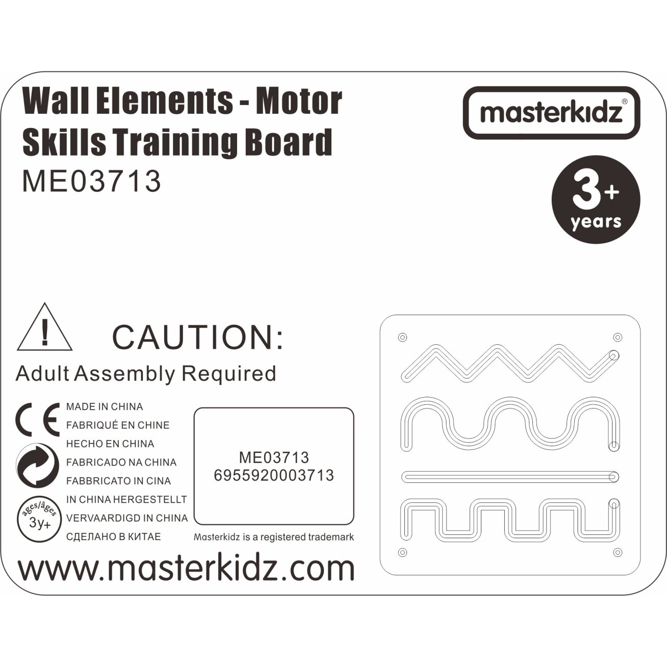 MASTERKIDZ Slankiojamoji lenta Smulkioji motorika Montessori 11