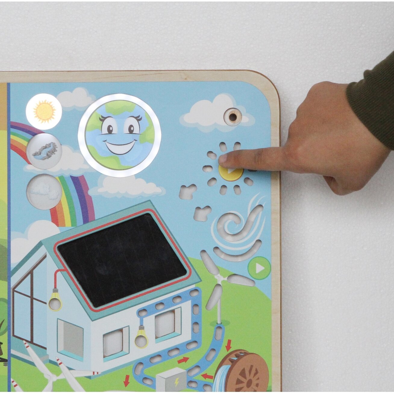 MASTERKIDZ Montessori edukacinė lenta „Atsinaujinanti ir neatsinaujinanti energija“ 2