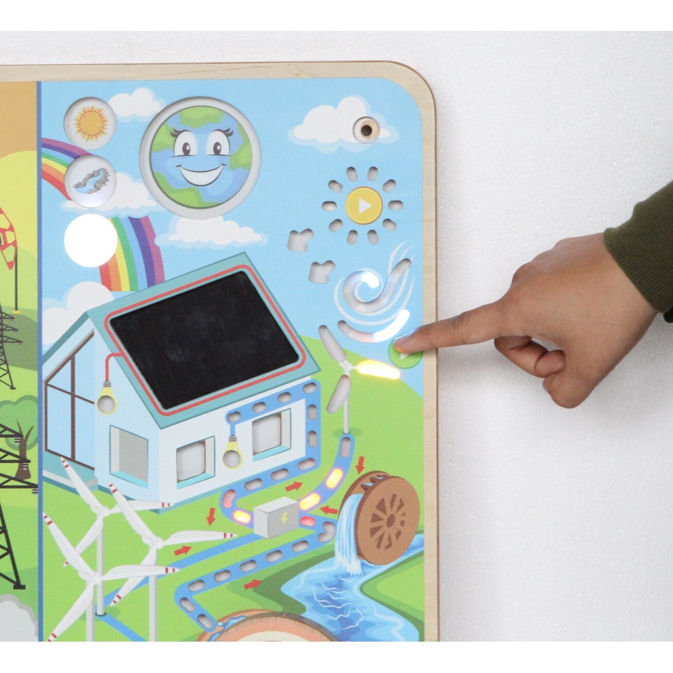 MASTERKIDZ Montessori edukacinė lenta „Atsinaujinanti ir neatsinaujinanti energija“ 4