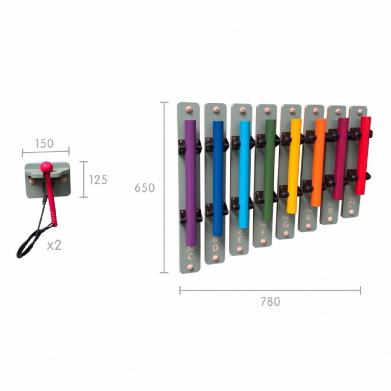 MASTERKIDZ Varpeliai Ksilofonas Muzikos instrumentas STEM lentos priedai 6 MASTERKIDZ Varpeliai Ksilofonas Muzikos instrumentas STEM lentos priedai 6