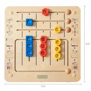 MASTERKIDZ Dėlionė Deimantų rūšiavimas - Montessori edukacinė sieninė lenta