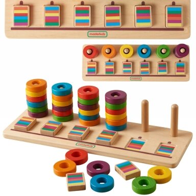MASTERKIDZ Dėlionė Skaičiavimo ir Spalvų Mokymasis Montessori Rūšiuoklis