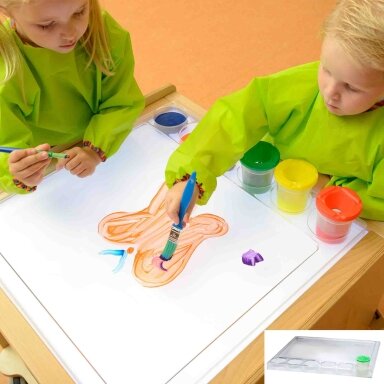 MASTERKIDZ Kvadratinis Montessori tapybos padėklas