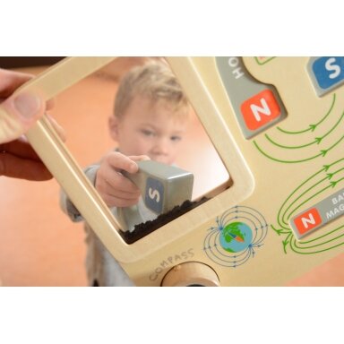 MASTERKIDZ Magnetinis edukacinis žaidimas – Montessori kompaso lentelė