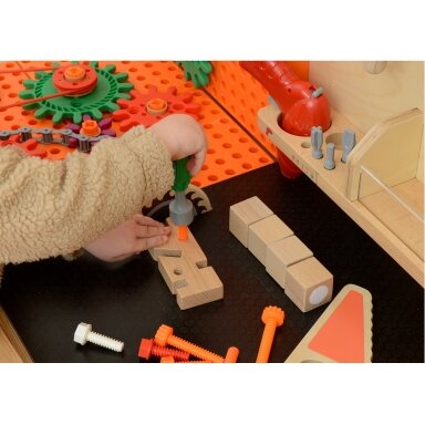 MASTERKIDZ Medinės dirbtuvės XXL Montessori STEM su įrankiais