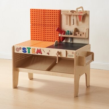 MASTERKIDZ Medinės dirbtuvės XXL Montessori STEM su įrankiais + priedai