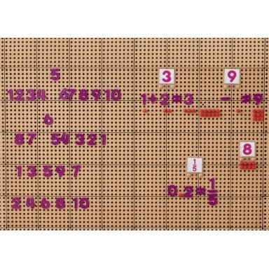 MASTERKIDZ Skaičių ir ženklų rinkinys skaičiavimo ir matematikos mokymuisi STEM sieninėms panelėms 82 el.
