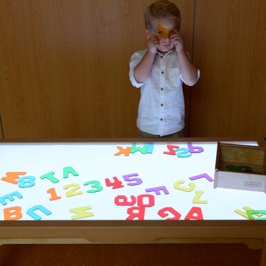 MASTERKIDZ Permatomi skaičiai ir raidės 38 vnt. Montessori