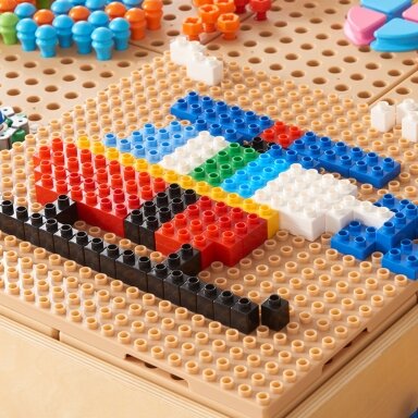 MASTERKIDZ STEM konstrukcinių kaladėlių rinkinys 135 vnt.