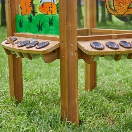 MASTERKIDZ 4 pusių skaidri akrilinė tapybos lenta + puodeliai 1
