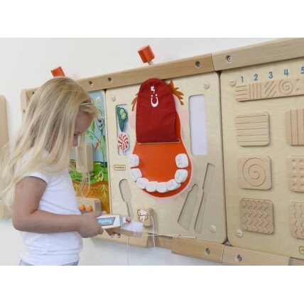 MASTERKIDZ Burnos higiena Sieninė sensorinė lentelė Flex Montessori 2 MASTERKIDZ Burnos higiena Sieninė sensorinė lentelė Flex Montessori 2