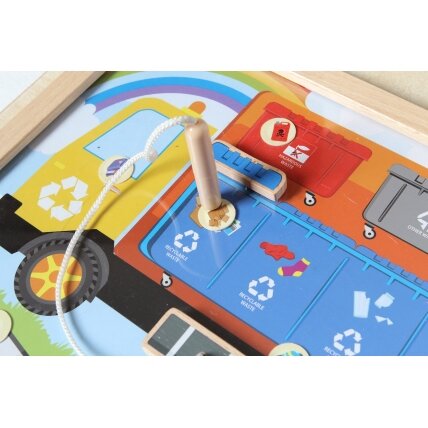 MASTERKIDZ Montessori edukacinė lenta atliekų rūšiavimui 3