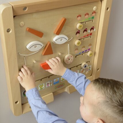 MASTERKIDZ edukacinė lenta Kaip jautiesi? Emocijų mokymasis Montessori 5