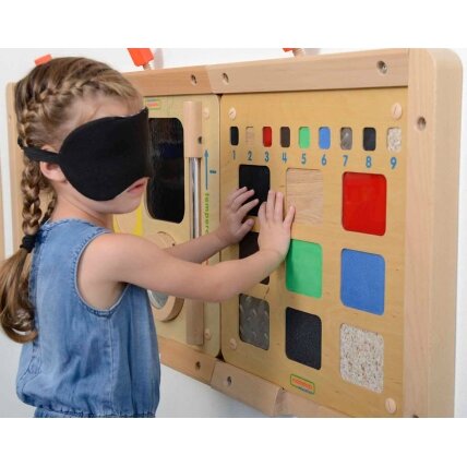 MASTERKIDZ Edukacinė lenta Medžiagų faktūrų atpažinimas lytėjimo pojūčiu 1 MASTERKIDZ Edukacinė lenta Medžiagų faktūrų atpažinimas lytėjimo pojūčiu 1