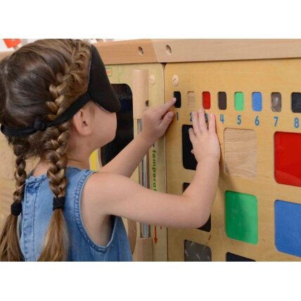 MASTERKIDZ Edukacinė lenta Medžiagų faktūrų atpažinimas lytėjimo pojūčiu 2 MASTERKIDZ Edukacinė lenta Medžiagų faktūrų atpažinimas lytėjimo pojūčiu 2