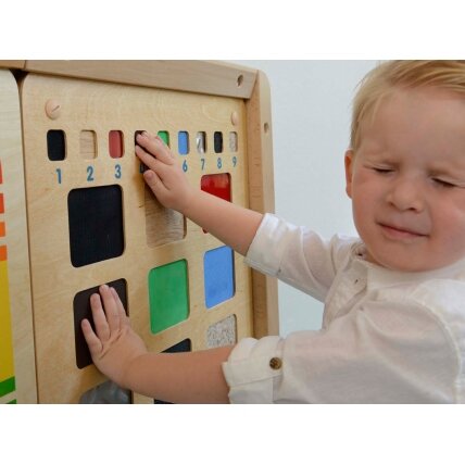 MASTERKIDZ Edukacinė lenta Medžiagų faktūrų atpažinimas lytėjimo pojūčiu 3 MASTERKIDZ Edukacinė lenta Medžiagų faktūrų atpažinimas lytėjimo pojūčiu 3