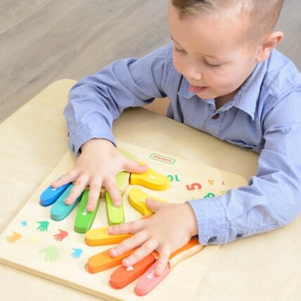 MASTERKIDZ Edukacinė medinė lentelė skaičiavimui ant pirštų 3 MASTERKIDZ Edukacinė medinė lentelė skaičiavimui ant pirštų 3