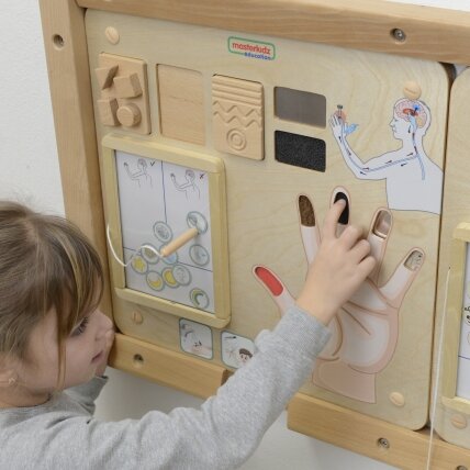 MASTERKIDZ Montessori edukacinė lenta – lytėjimo pojūtis 2
