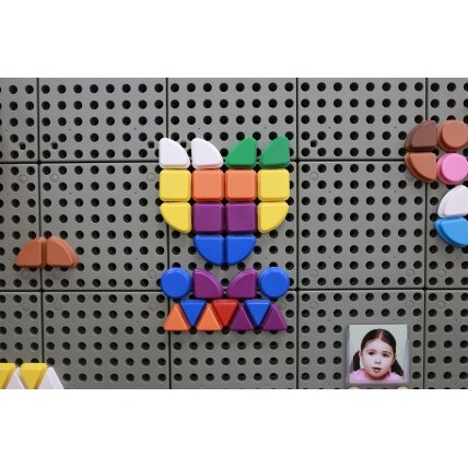 MASTERKIDZ Geometriniai lentų elementai 256 vnt. 1 MASTERKIDZ Geometriniai lentų elementai 256 vnt. 1
