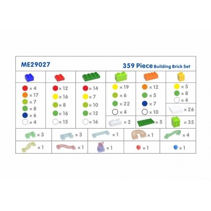 MASTERKIDZ Konstrukcinių kaladėlių rinkinys Kamuoliukų takelis STEM 359 vnt. 3