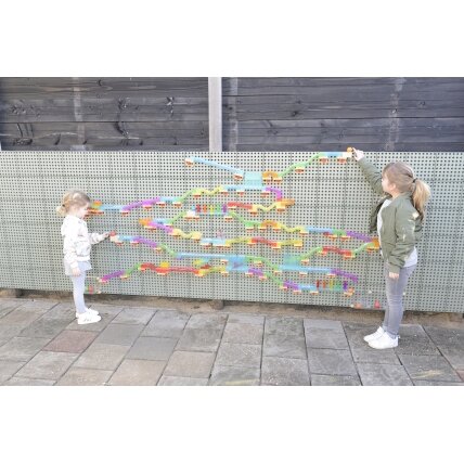 MASTERKIDZ Konstrukcinis rinkinys kamuoliukų takelis STEM lenta 209 elementai 29 MASTERKIDZ Konstrukcinis rinkinys kamuoliukų takelis STEM lenta 209 elementai 29