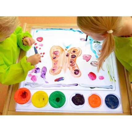 MASTERKIDZ Kvadratinis Montessori tapybos padėklas 2