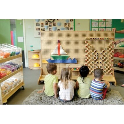 MASTERKIDZ Laisvai pastatoma kūrybinė STEM mokslinė lenta 166 x 125 + priedų rinkinys 3