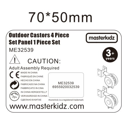 MASTERKIDZ Ratukai laisvai pastatomoms STEM lentoms, 4 vnt. 4