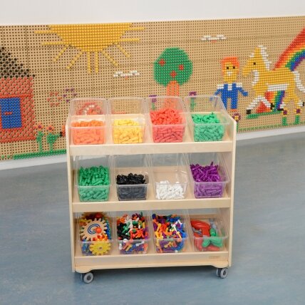 MASTERKIDZ lentyna ant ratukų – 3 lentynos STEM lentos priedams 800H x 800L 9 MASTERKIDZ lentyna ant ratukų – 3 lentynos STEM lentos priedams 800H x 800L 9