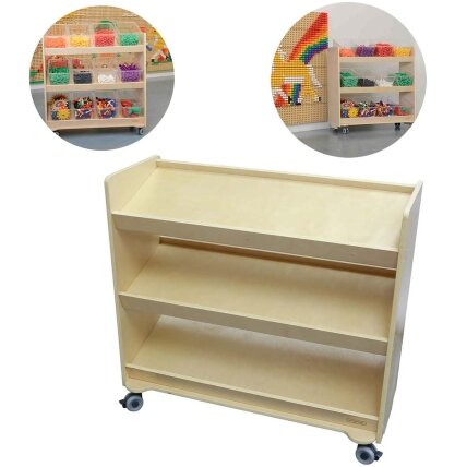MASTERKIDZ lentyna ant ratukų – 3 lentynos STEM lentos priedams 800H x 800L