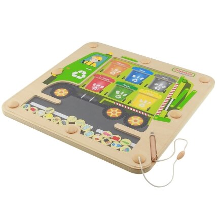 MASTERKIDZ magnetinė lentelė atliekų rūšiavimui – perdirbimo sunkvežimis Montessori 8