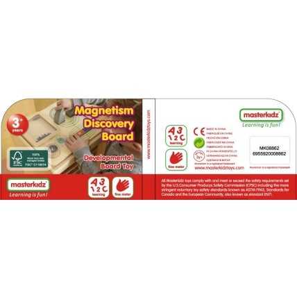 MASTERKIDZ Magnetinis edukacinis žaidimas – Montessori kompaso lentelė 6