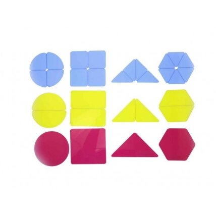 MASTERKIDZ Pusiau permatomos geometrinės figūros 4 MASTERKIDZ Pusiau permatomos geometrinės figūros 4