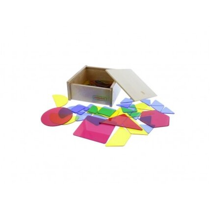 MASTERKIDZ Pusiau permatomos geometrinės figūros 5