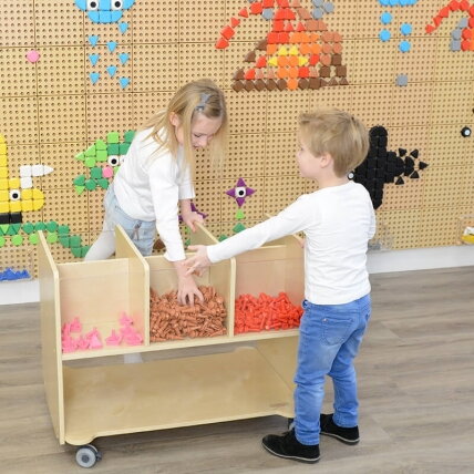 MASTERKIDZ Geometrinių figūrų formos žiedelių rinkinys 64 vnt. STEM lentoms 3