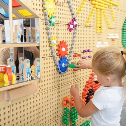 MASTERKIDZ Sieninė lenta Dantračiai ir grandinė 79 el. Susikurkite savo mechanizmą 5