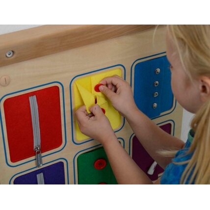 MASTERKIDZ Sieninė lenta Spynų užsegimas ir atsegimas Užtrauktukai Sagos Montessori 4 MASTERKIDZ Sieninė lenta Spynų užsegimas ir atsegimas Užtrauktukai Sagos Montessori 4