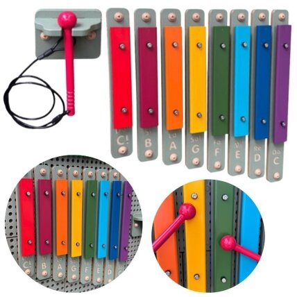 MASTERKIDZ Sieninis ksilofonas Instrumentas muzikai STEM lentos priedai