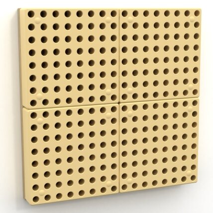 MASTERKIDZ Sieninis skydelis Mokomoji lentelė Kūrybinė STEM + montavimo skydelis 40 x 40 (cm) 2