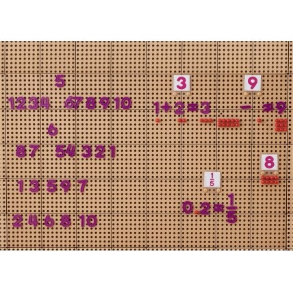 MASTERKIDZ Skaičių ir ženklų rinkinys skaičiavimo ir matematikos mokymuisi STEM sieninėms panelėms 82 el. 1