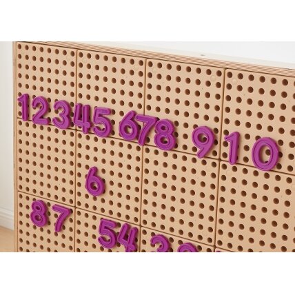 MASTERKIDZ Skaičių ir ženklų rinkinys skaičiavimo ir matematikos mokymuisi STEM sieninėms panelėms 82 el. 3
