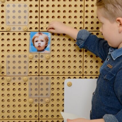 MASTERKIDZ Skaidri kišenėlė nuotraukoms, kortelėms, dėklas 6 vnt. 2
