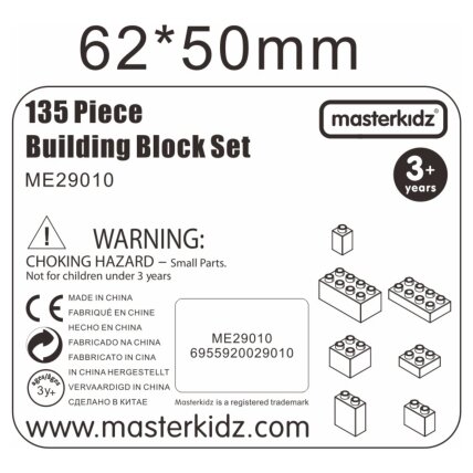 MASTERKIDZ STEM konstrukcinių kaladėlių rinkinys 135 vnt. 5