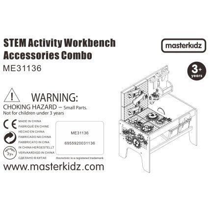 MASTERKIDZ STEM darbo stalo priedų rinkinys 111 el. 10 MASTERKIDZ STEM darbo stalo priedų rinkinys 111 el. 10