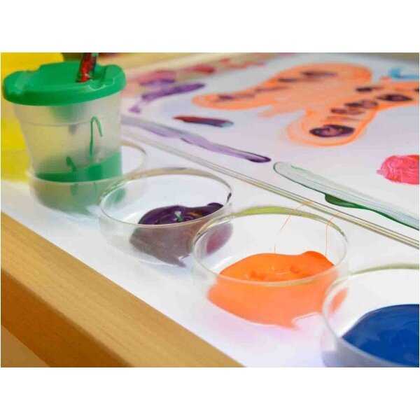MASTERKIDZ Kvadratinis Montessori tapybos padėklas 6