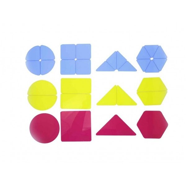 MASTERKIDZ Pusiau permatomos geometrinės figūros 4