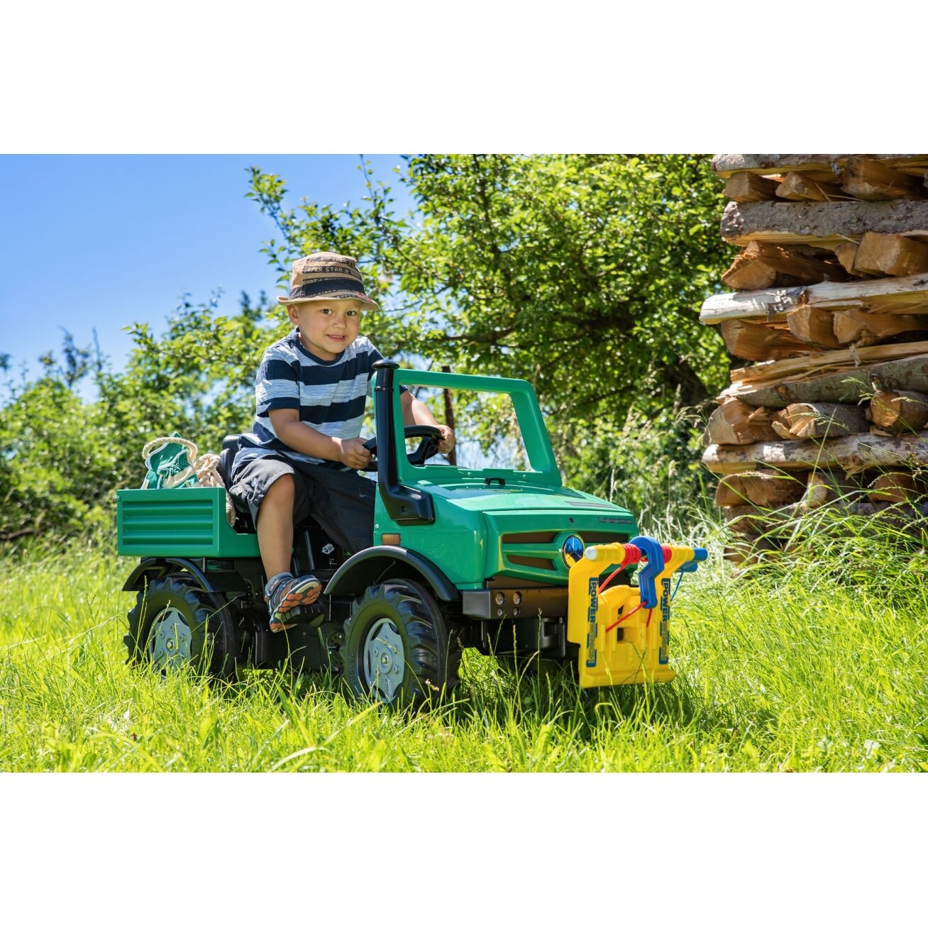 Rolly Toys RollyUnimog Forst Mercedes-Benz gervė - pedalinė sunkvežimio mašina 9 Rolly Toys RollyUnimog Forst Mercedes-Benz gervė - pedalinė sunkvežimio mašina 9