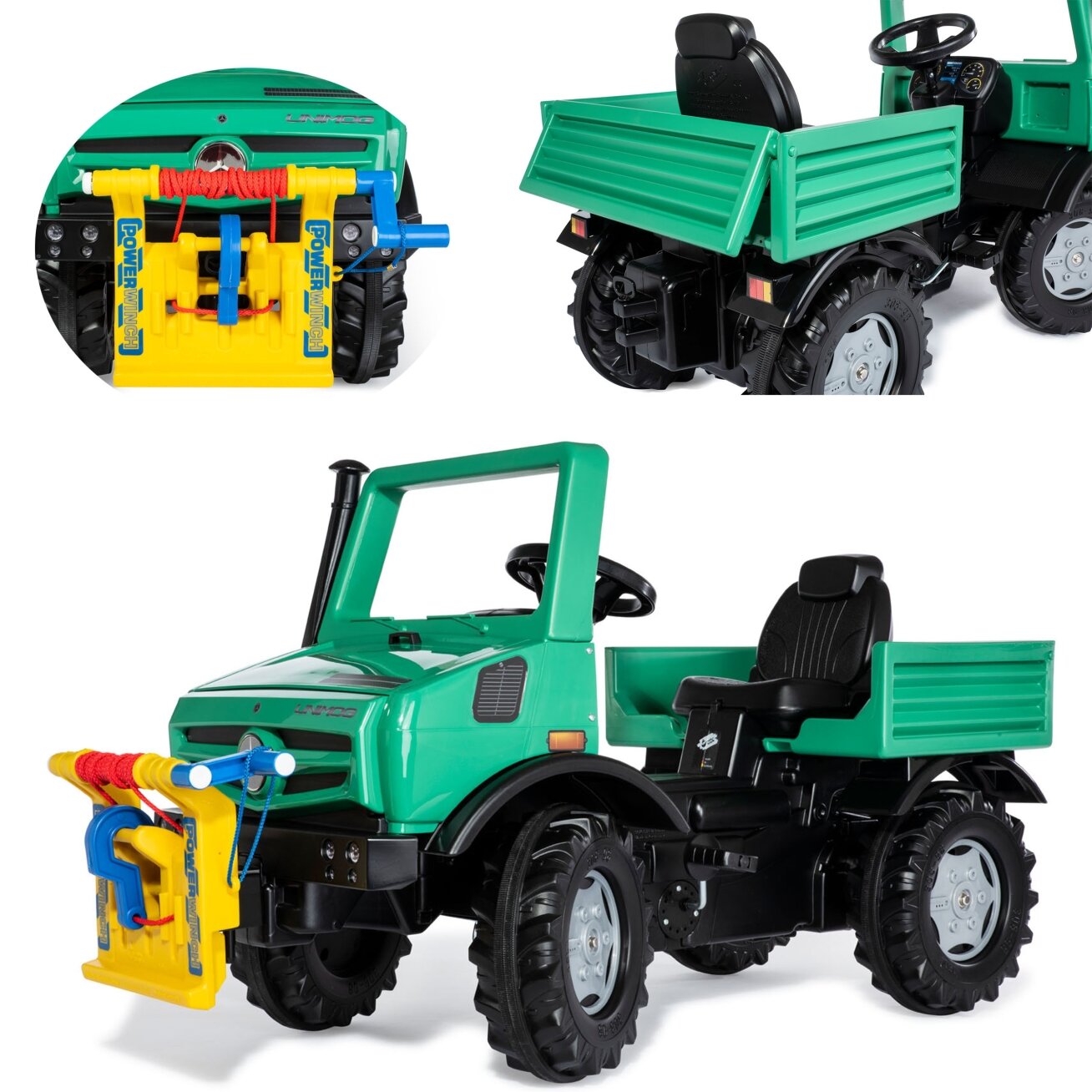 Rolly Toys RollyUnimog Forst Mercedes-Benz gervė - pedalinė sunkvežimio mašina